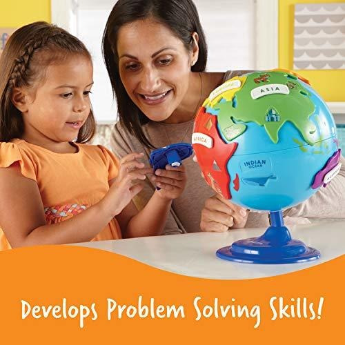 Learning Resources Globo Terráqueo Rompecabezas, 14 Piezas