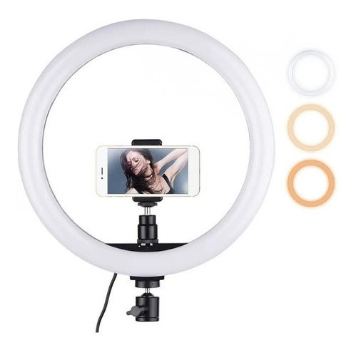 Anillo Aro Tripode Luz Led 26cm C/control Makeup Tik Tok