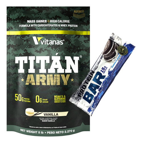 Titan Army X5 Lbs - Ganancia De Masa Muscular Maxima !!