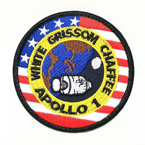 Parche Espacial, Tela Velcro, Nasa, Insignia Misión Apollo 1