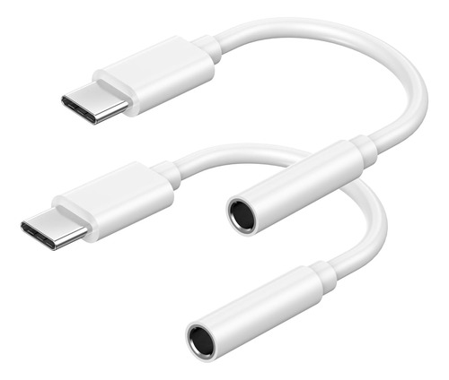 Paquete De 2 Adaptadores Usb C A Auriculares Para iPhone 15,