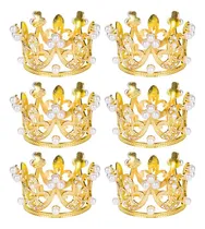 Comprar 6 Corona De Metal Para Arreglo Floral, Topper Adorno Pastel