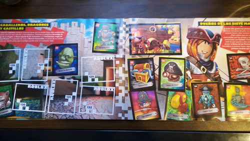 Álbum Roblox Casi Completo Con Varias Figuritas A Pegar (Usado)