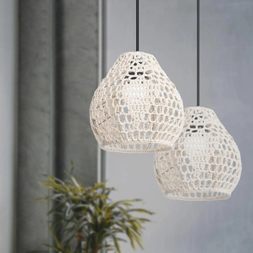 Lampara Colgante Cuerda Papel Estilo Chino Tejido Creativo