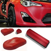 Comprar Vinilo Fibra Carbono Rojo Ploteo Papel Carbono Rollo M2