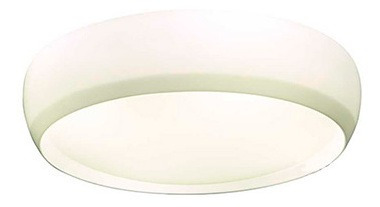 Luminária Plafon Kaoni Redondo Em Acrílico Branco 58cm