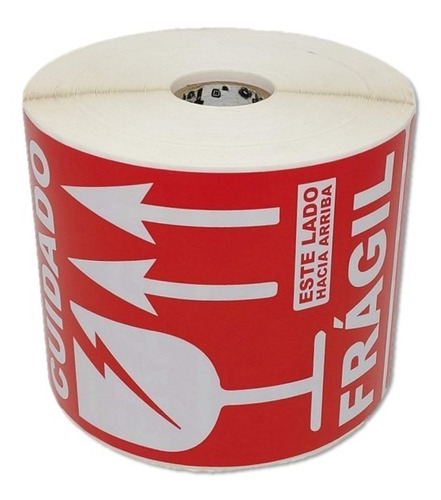 Imagen 7 de 8 de Etiqueta Frágil 4x6 (102x152 Mm) Rollo C/ 500 Pzas C1