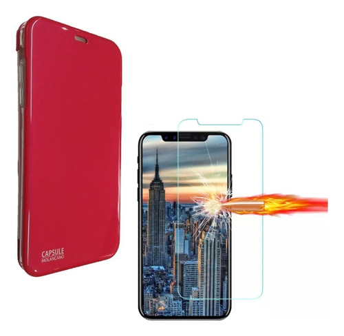 Funda Protector Cover Case + Mica De Vidrio Para iPhone XS