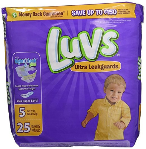 Luvs Ultra Leakguards Pañales Tamaño 5, 25 Conde