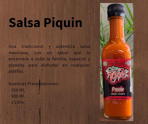 Salsa Picosa Roja Con Sabor Del Norte Deliciosa En Botella