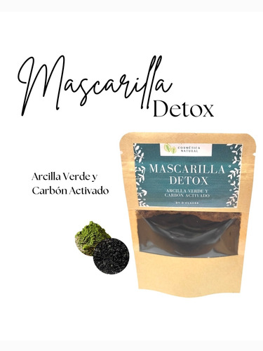 Mascarilla Detox/ Carbon Activado Y Arcilla Verde 