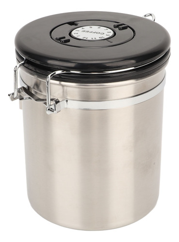 Recipiente De Café Hermético De Acero Inoxidable En Grano