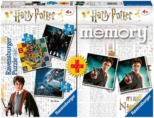 Multipack Memory + 3 Puzzles Harry Potter Ravensburger