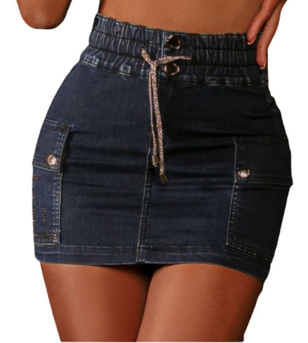 Minissaia Mini Saia Jeans Pit Bull Empina Bumbum 64320