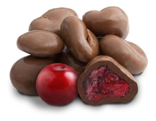 Cranberries Bañados En Chocolate 500 Gr. Agro Servicio.