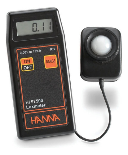 Luxómetro Portátil Cable 1.5mt Rango 0.0-199.9 Hanna Hi97500