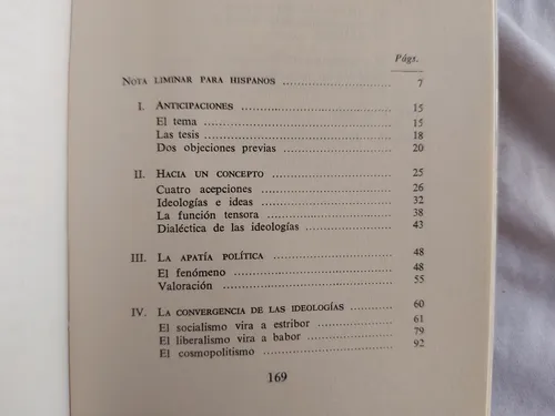 El Crepusculo De Las Ideologias - G. Fernandez De La Mora (Usado)
