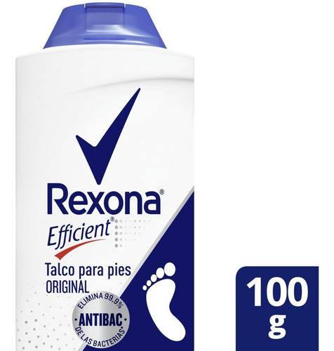 Talco Para Pies Rexona Efficent Original X 100 Gr
