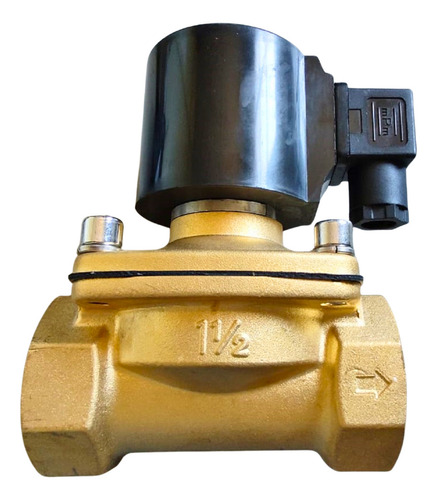 Válvula Solenoide 2/2 Vias Ar Óleo E Água 1.1/2 Bsp 220v