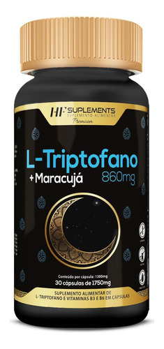 Triptofano Com Maracuja 860mg 30 Capsulas Hf Suplements 
