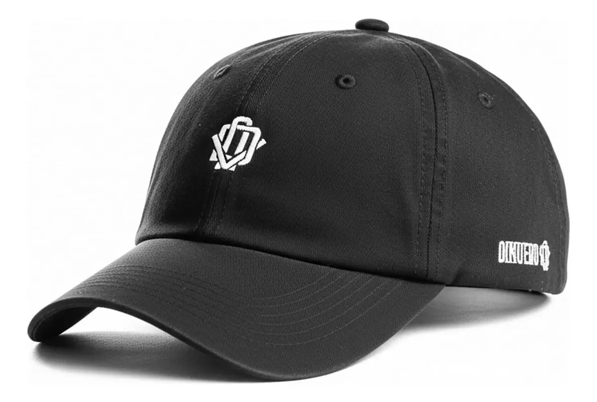 Boné Dnv Branco Bordado Dinuevo Aba Curva Cor Preto Tamanho Unico