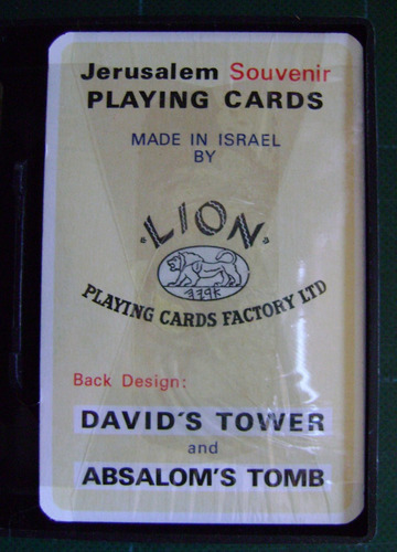 Naipes Cartas 2 Mazos Lion Jerusalem Israel 1960 - No Envío