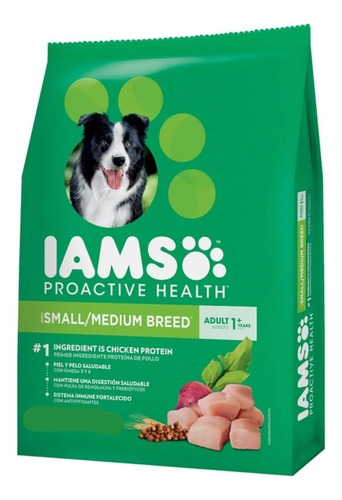 Iams Dog Adultos Pequeños Y Medianos 15 Kg Mascota Food