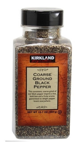 354 Gr Pimienta Negra Finamente Molida Kirkland Signature