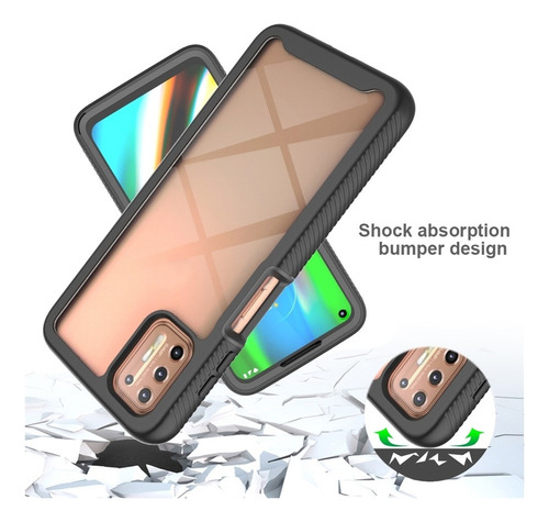 Funda De Color Sólido Cielo Estrellado Para Motorola Moto G9