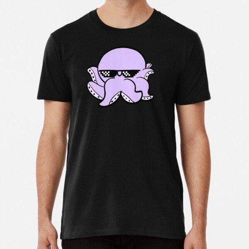 Remera Gafas De Sol Lindas De Pulpo Morado Algodon Premium