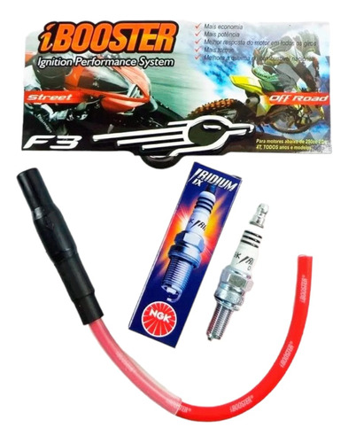 Kit Ibooster Cabo F3 + Vela P/ Titan 125 / Crf 230 / Falcon