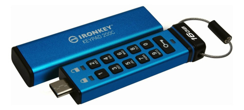 Kingston Ironkey Usb Keypad 200c, Capacidad: 16gb, Usb-c 3.2