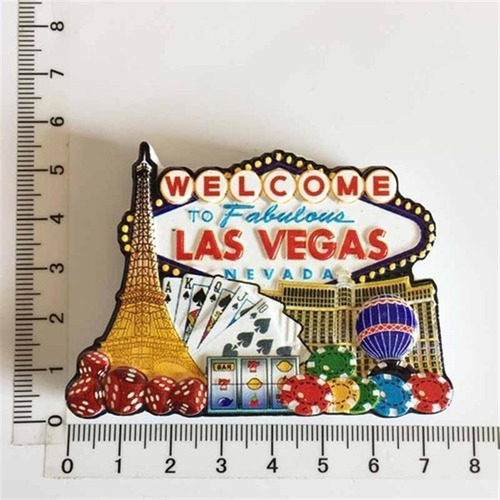 Imán Para Nevera World Tourism Souvenir Usa Las Vegas Cultur