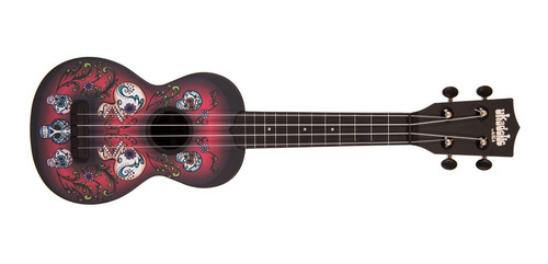 Imagen 2 de 8 de Ukelele Soprano Kala Ukadelics Diseño Skulls Agua + Funda