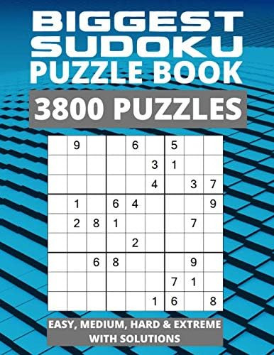 Libro: Sudoku Puzzle Book 3800 Puzzles Easy, Medium, Hard &