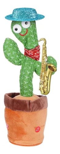 Juguete Cactus Bailarin Interactivo Repite Voz Canta Luz