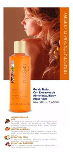 Gel De Baño Con Almendras, Ilipe Y Algas Rojas Terramar