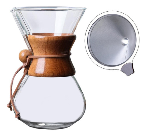 Pour Over Hand Drip Glass Coffee Maker