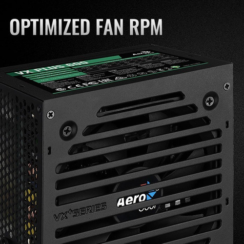 Fuente De Poder Aerocool Vx-600 Plus 600w Reales Fan 120mm