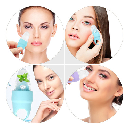 Rodillo Hidratante Portátil Para Masaje Facial, 2 Unidades