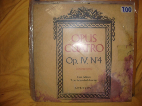 Vinilo Opus Cuatro Op 4 Nº 4 F3
