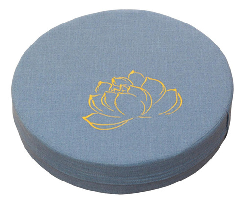 Almofada Redonda Para Meditação Para Ioga, 16 Azul 10cm