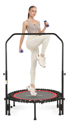 Trampolín Mini Plegable Para Adultos 40 Con Asidero Ajustabl