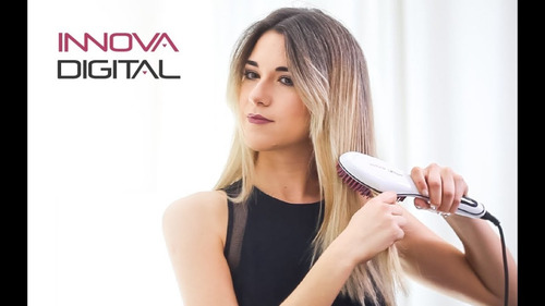 Imagen 3 de 10 de Cepillo Antifrizz Ion De Cabello Planchita D Pelo Gama (130) - Garantia Oficial - Alisado Anti Frizz - Sano Y Brillante