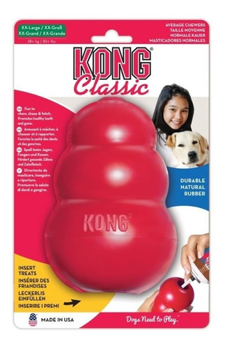 Caucho Portapasabocas Kong Classic Talla Xxl