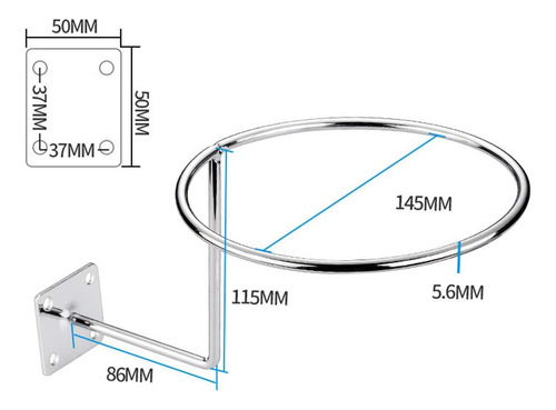 Hnhn2x Soporte De Pared Para Pelota De FĂștbol, Soporte Paran