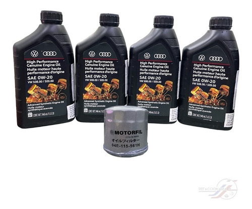 Kit Lubricacion Aceite 0w20 Volkswagen Seat Original