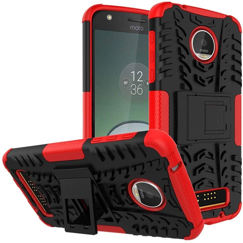 Funda Para Moto Z Play Droid Case Red 5.5