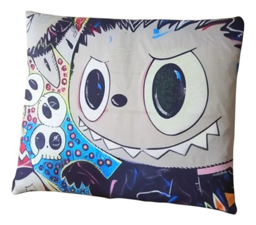 Funda De Cojín Almohada Diseño Labubu 40x40 Cm Genérica