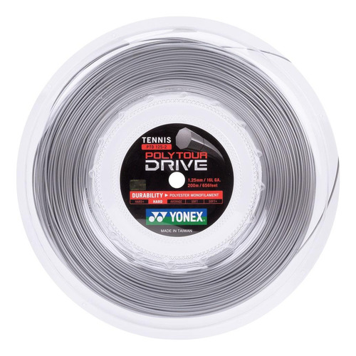 Corda Yonex Poly Tour Drive 16l 1.25mm Rolo Com 200 Metros